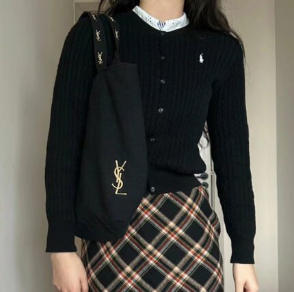 폴로 랄프로렌 걸스 면 가디건